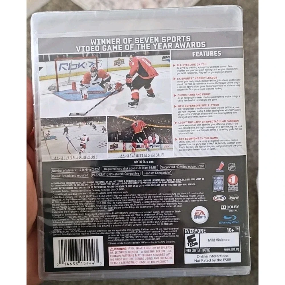 New EA Sports NHL Hockey 09 Sony PlayStation 3‎ Sealed Pittsburgh Penguins